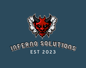 Horned Demon Vaping logo design