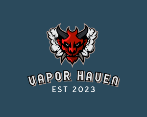 Horned Demon Vaping logo design