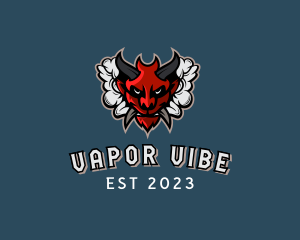 Vaporizer - Horned Demon Vaping logo design