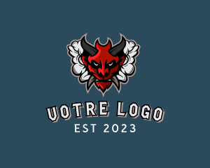 Vape - Horned Demon Vaping logo design