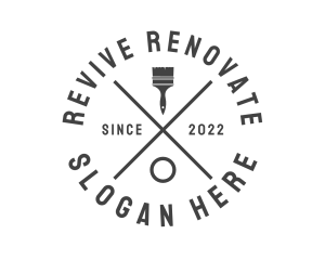 Renovate - Painting Paint Brush logo design