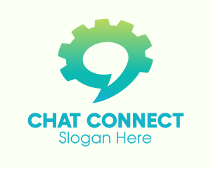 Chatting - Cog Chat Messaging App logo design