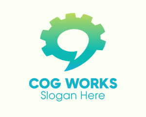 Cog Chat Messaging App logo design