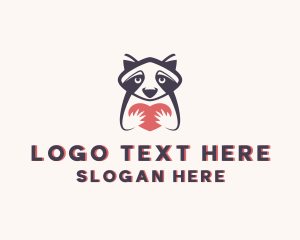 Zoo - Raccoon Animal Zoo logo design