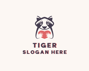 Red Panda - Raccoon Animal Zoo logo design
