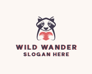 Raccoon Animal Zoo logo design