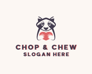 Raccoon - Raccoon Animal Zoo logo design