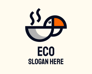 Eco Toucan Cafe logo design