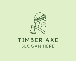 Lumberjack - Old Man Lumberjack logo design