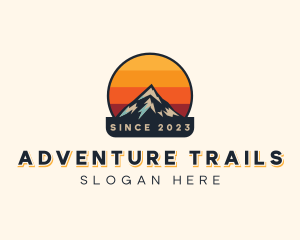 Trekking - Alpine Mountain Trekking logo design