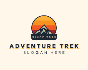 Trekking - Alpine Mountain Trekking logo design