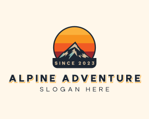 Alpine Mountain Trekking logo design