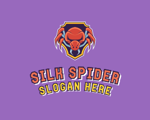 Gaming Spider Shield logo design