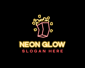 Neon - Neon Movie Popcorn logo design