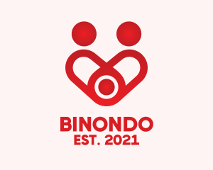Orphanage - Red Family Heart logo design