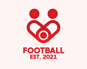 Foundation - Red Family Heart logo design