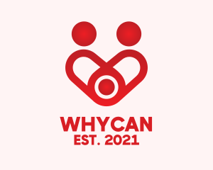Charity - Red Family Heart logo design