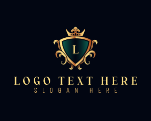 Foliage - Premium Monarchy Shield logo design