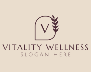 Natural Wellness Leaves logo design