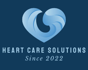 Heart Wave Beach Resort  logo design