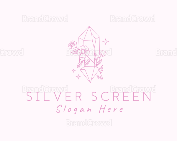 Flower Crystal Souvenir Logo