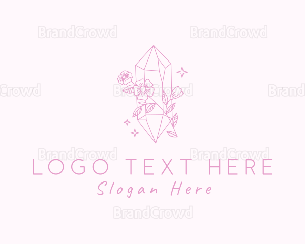 Flower Crystal Souvenir Logo