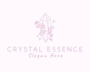 Flower Crystal Souvenir logo design