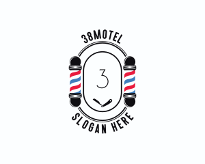 Barber Haircut Grooming logo design