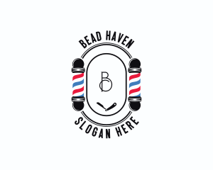 Barber Haircut Grooming logo design