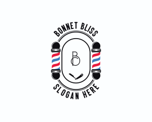 Barber Haircut Grooming logo design