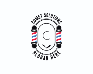 Barber Haircut Grooming logo design