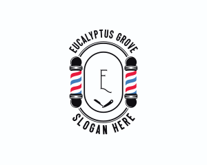 Barber Haircut Grooming logo design