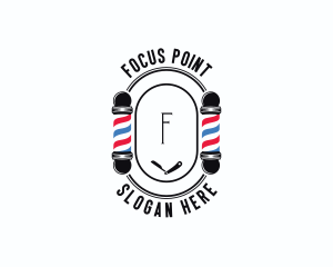 Barber Haircut Grooming logo design