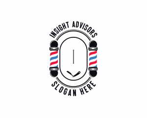 Barber Haircut Grooming logo design