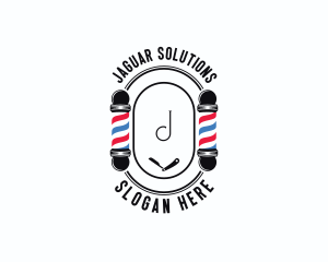 Barber Haircut Grooming logo design