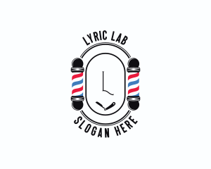 Barber Haircut Grooming logo design