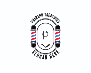 Barber Haircut Grooming logo design