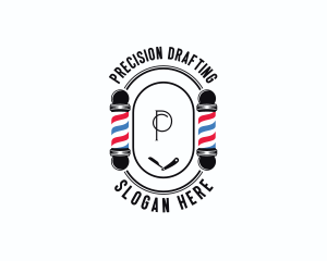 Barber Haircut Grooming logo design