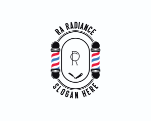 Barber Haircut Grooming logo design