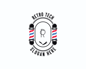 Barber Haircut Grooming logo design