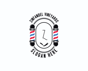 Barber Haircut Grooming logo design