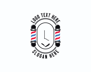 Barber Haircut Grooming Logo