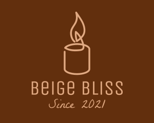 Beige - Beige Candle Light logo design