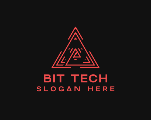 Digital Tech Pyramid logo design