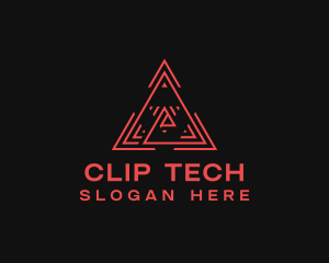 Digital Tech Pyramid logo design