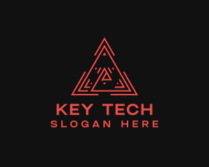 Digital Tech Pyramid logo design