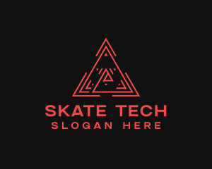 Digital Tech Pyramid logo design