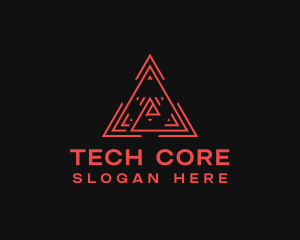 Digital Tech Pyramid logo design