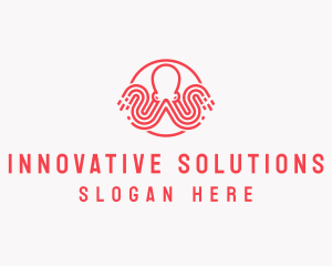 Octopus Technology Animal logo design