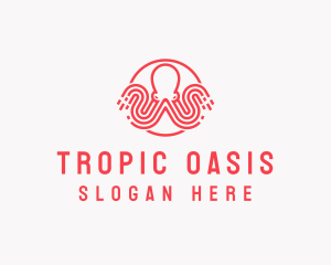 Octopus Technology Animal logo design